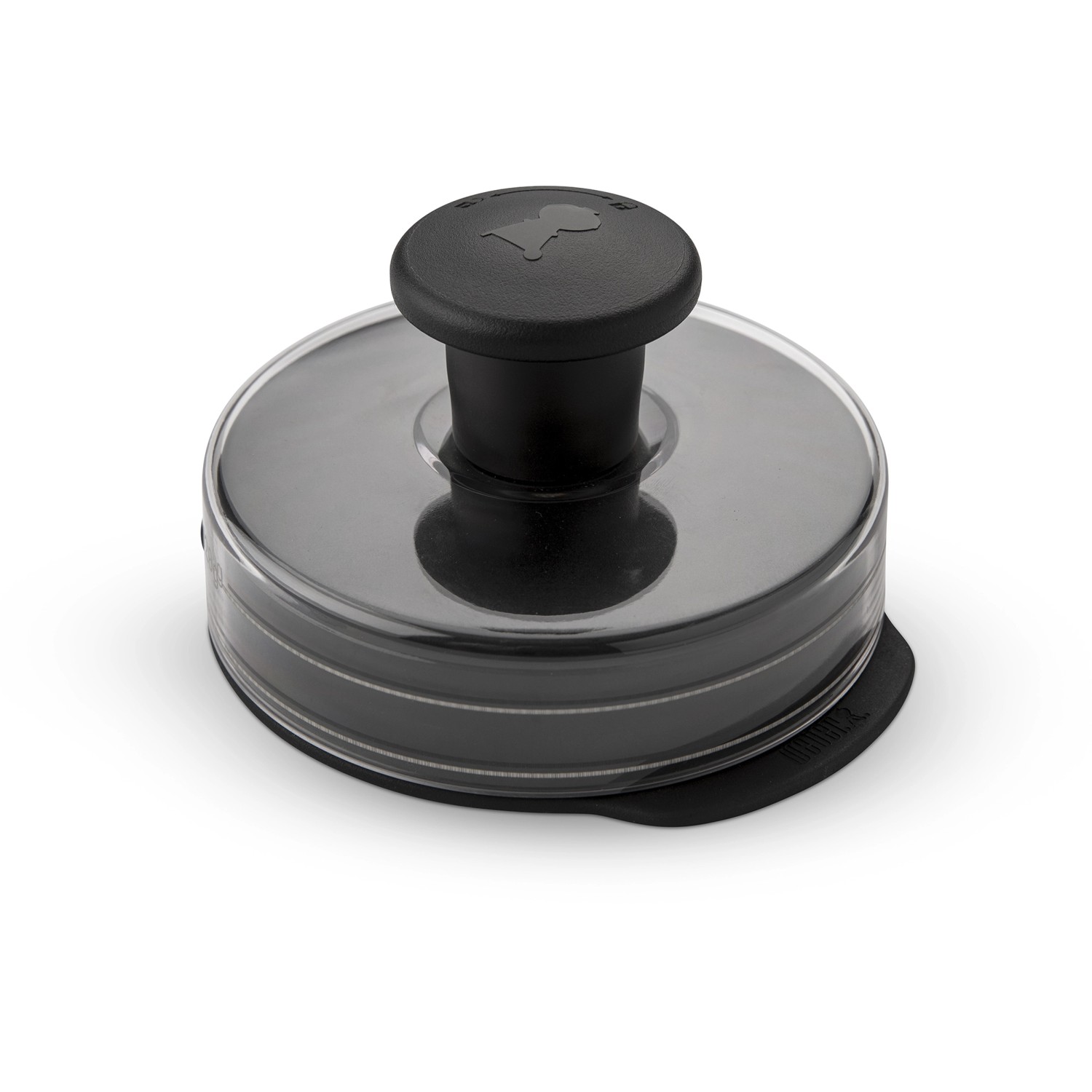 Weber Hamburgerpresse, 2-teilig, schwarz/transparent, für perfekte Burger-Patties.