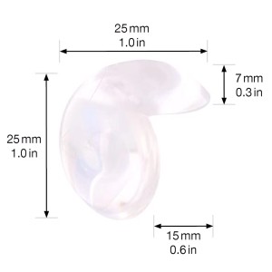 Wagner Eckkantenschutz Safe Corner, 4er Set, transparent, Ø 25 mm. Schützt vor Verletzungen.