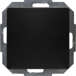 Kopp A/W-Schalter Paris in Mattschwarz für die Unterputzmontage.