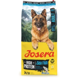 Josera High Protein Adult Trockenfutter mit Seefisch, 12,5kg Sack. Getreidefreie Rezeptur für aktive Hunde.