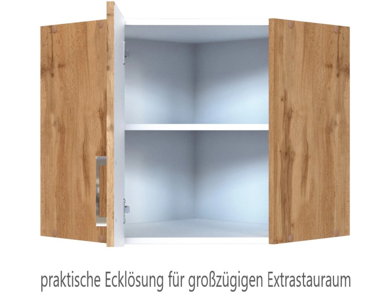 Held Möbel Eckhängeschrank Sorrento BxHxT 60 x 57 x 60 cm  Wotaneiche-Wotaneiche kaufen bei OBI