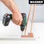 Montage des Wagner Möbelbein Hairpin (200 mm, Pearl Brass) mit Akkuschrauber.