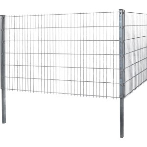 Doppelstabmattenzaun Metall 143 cm x 201 cm Verzinkt