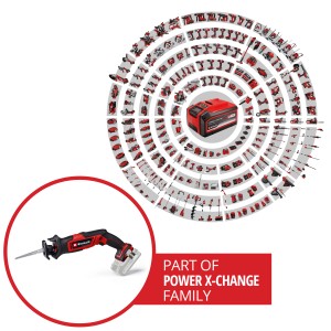 Einhell Akku-Universalsäge TE-AP 18/13 Li-Solo, Akku-Säbelsäge für Haus und Garten, Teil der Power X-Change Familie.