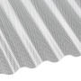 Transparente Acryl-Profilplatte Sinus 76/18, geeignet für Kunststoffbedachung.