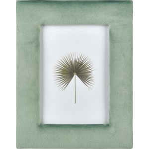 Bilderrahmen Safari Lodge MDF Samtoptik 13 cm x 18 cm Grün