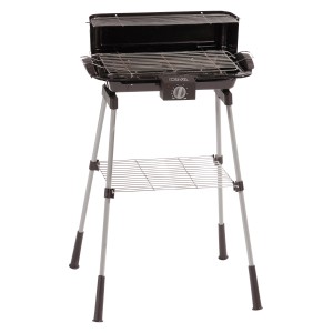CMI Elektrogrill mit Ständer, 2200 W, raucharm. Elektrogrill mit Temperaturregler und Ablagerost.