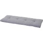 Graues Siena Garden Banksitzkissen Comfort, 110x44x7 cm, mit Steppung und Bindebändern.