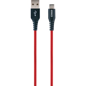 Feuerrotes Type C Sync & Ladekabel (1,2 m) für Handy-Zubehör.