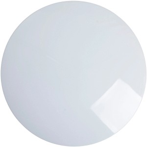 Weiße, runde LED-Deckenleuchte Rainbow von Näve mit Kristall- und Sterneffekt.