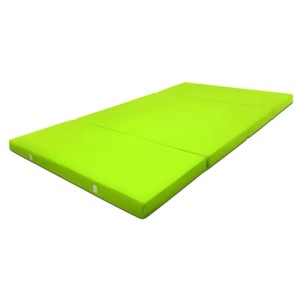 Beautissu Comfort Klappmatratze, 195x120cm, Apfelgrün, zusammengeklappt.