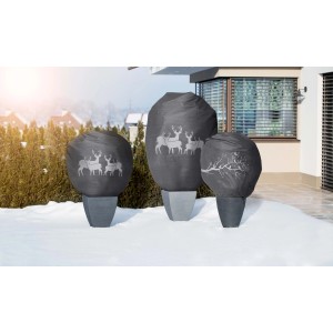 Windhager Winter-Deko-Vlieshaube Protect Birds für Pflanzen, schützt vor Frost und Schnee.