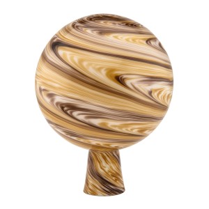 Windhager Rosenkugel, mehrfarbig-braun, Ø 15 cm, Gartendeko mit Marmorierung.