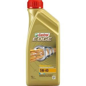 Castrol Edge 5W-40 Motoröl, 1 Liter Flasche für Benzin- und Dieselmotoren.