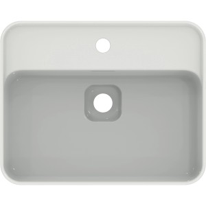 Ideal Standard Strada II Aufsatzwaschtisch, 50x40 cm, weiß, mit Hahnloch und Überlauf.