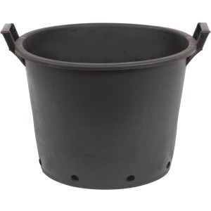 Floraworld Pflanzcontainer Comfort 50 Liter Ø 50 cm Schwarz