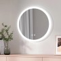 Runder Emke Badezimmerspiegel 60cm mit LED-Beleuchtung, Touch-Steuerung und Antibeschlag-Funktion. Modernes Design.