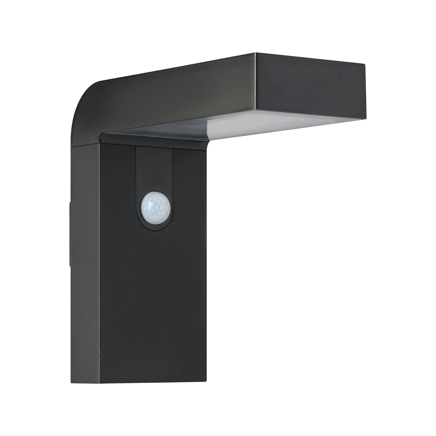 Eglo LEDSolarWandleuchte Baracconi mit Sensor 20 cm x 9 cm Schwarz