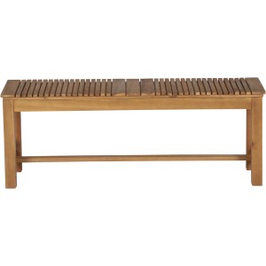 Siena Garden Tennisbank Falun, 2-Sitzer Gartenbank aus Akazienholz, beige, 120 cm breit.