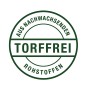 Siegel "Torffrei" für Compo Bio Hochbeet- und Gewächshauserde aus nachwachsenden Rohstoffen.