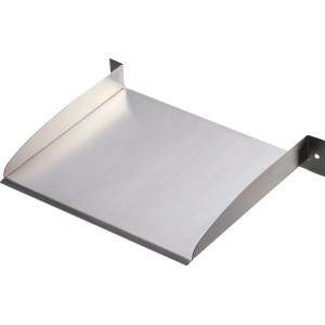 Ubbink Überlauf-Element Brisbane aus Edelstahl für Teich, 30x25cm.