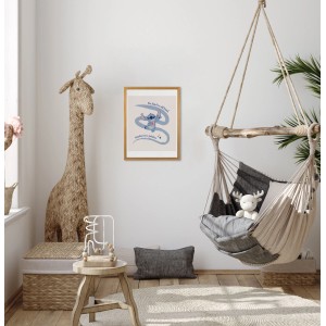 Komar Wandbild Stitch Kindness, 30x40 cm, für Kinderzimmer. Wanddekoration mit Disney Stitch Motiv.