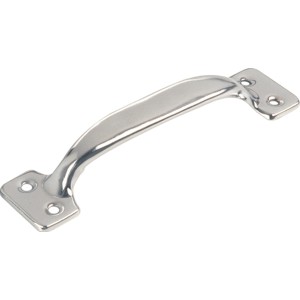 Glänzender Möbelgriff 742, Chrom, aus Metall für Schränke und Schubladen.