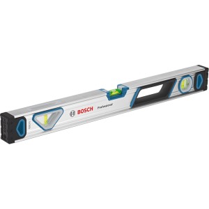 Bosch Professional Wasserwaage, 60 cm, Aluminiumgehäuse mit Libellen zur exakten Ausrichtung.