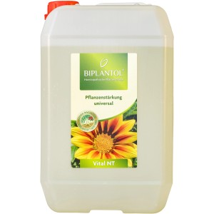 Kanister Biplantol Pflanzenstärkungsmittel Vital NT 5 l für gesunde, widerstandsfähige Pflanzen.