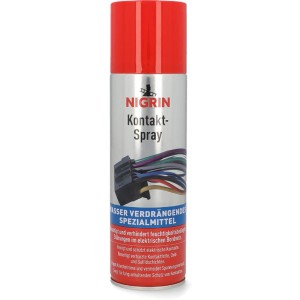 Nigrin Kontaktspray 300ml für die Autopflege: Reinigt Kontakte, schützt vor Feuchtigkeit.