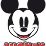 Selbstklebende Fototapete mit Mickey Mouse Motiv, ideal für Kinderzimmer.
