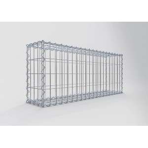 Gabiona Gabionenkorb, 40x100x20 cm, Maschenweite 5x10 cm, Drahtkorb für Einfassungen und Mauersysteme.