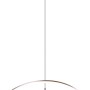 Moderne Trio LED Pendelleuchte Charivari in Nickel matt, 62x62x150cm. Elegante Hängelampe für Esszimmer.