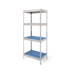 Ar Shelving Gastronorm Lebensmittelregal, 180x75x50cm, mit 4 Böden. Ideal für Gastronomie & Haushalt.