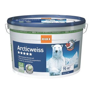 OBI Wandfarbe Arcticweiß Matt 10 l