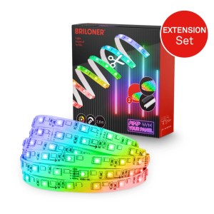 Briloner LED Band Pimp your Panel Ergänzungs-Set RGB+W Dimmbar 2,6 m Weiß