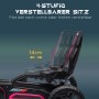 HOMCOM Go-Kart: 4-fach verstellbarer Sitz in Schwarz-Rosa, 14 cm Anpassungsbereich für Kinder.