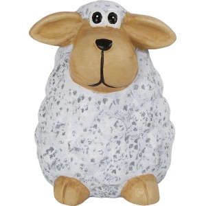 Dekofigur Schaf Keramik 14 cm x 11 cm x 11 cm