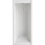 Ottofond Körperformwanne-Set, 170x75 cm, Weiß, Aufsicht. Rechteck-Badewanne mit Ab- und Überlaufgarnitur.