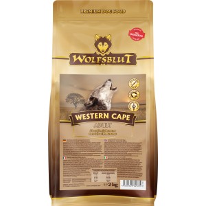 Wolfsblut Western Cape Adult Trockenfutter mit Strauß und Banane, 2kg.