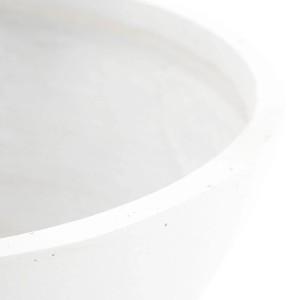 Pflanzwerk Pflanzschale Bowl Premium Frostbeständig Lotus-Effekt 28 cm Weiß