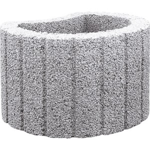 Grauer Pflanzring, Ø 40 cm, ideal zur Hangbefestigung und Bepflanzung im Garten.