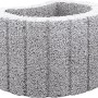 Grauer Pflanzring, Ø 40 cm, ideal zur Hangbefestigung und Bepflanzung im Garten.