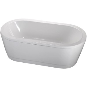 Sanitop-Wingenroth Wannenschürze für freistehende Ovalbadewanne Ovo Solo, weiß.