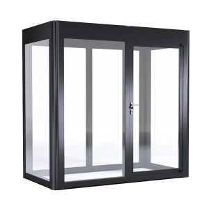 SunElements Gartenhaus SunGarden Energy 2.1, anthrazit-metallic, 3 m² mit Glastüren.