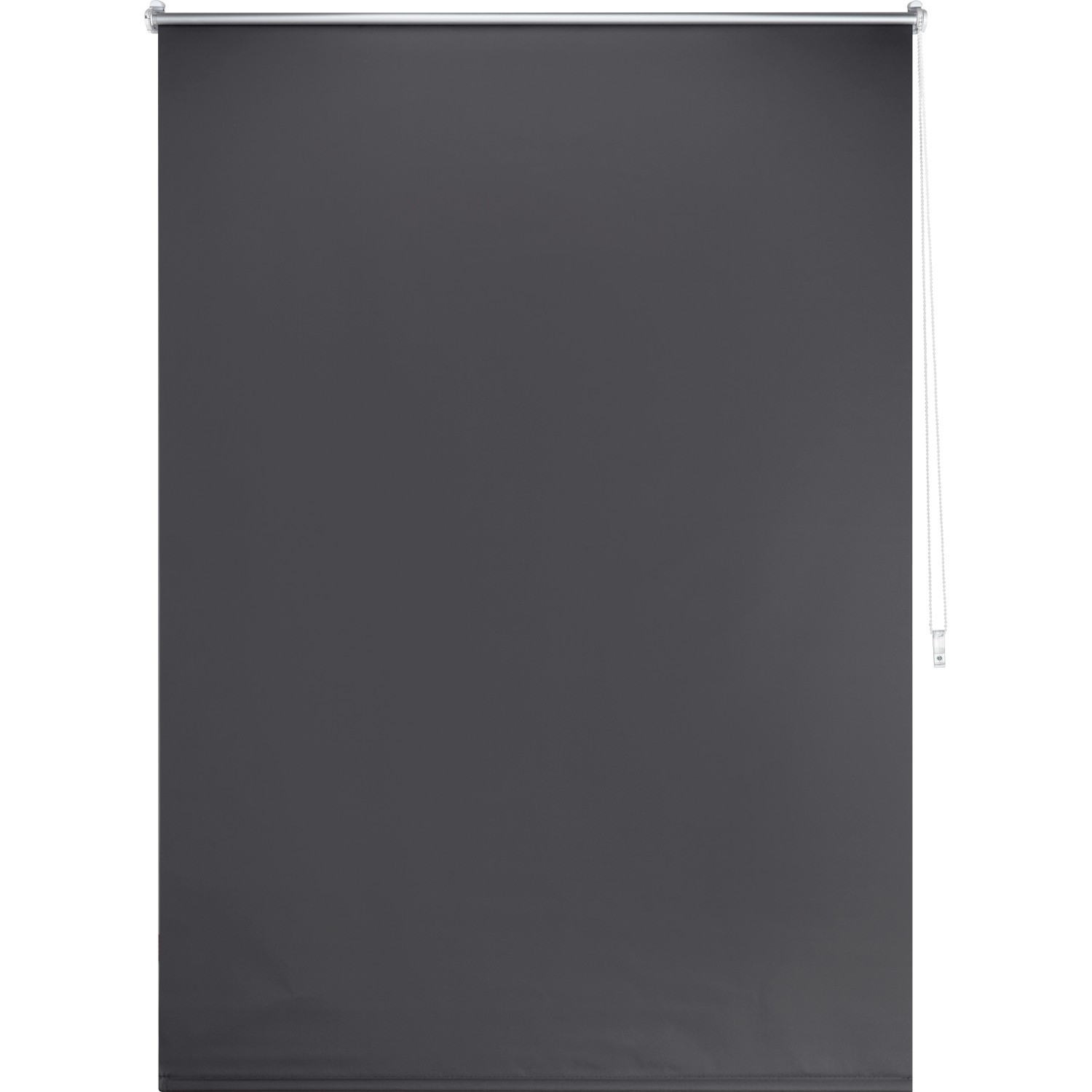 Graues Thermo-Rollo Manresa, 100x175 cm, zur Verdunkelung und als Hitzeschutz.