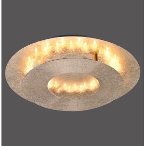 Goldene LED-Wandleuchte Nevis von Paul Neuhaus, 34x25,5 cm, für stimmungsvolle Lichtakzente.