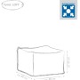 Skizze: Brauner Sitting Point Hocker Outside, 150 l. Sitzsack für Indoor & Outdoor.