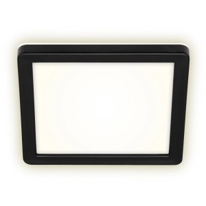 Eckige, schwarze Brilo LED-Außenleuchte Frankfurt für Wand oder Decke.