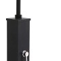 Schwarze Steinbach Speed Shower Solardusche Deluxe Supreme für den Garten.